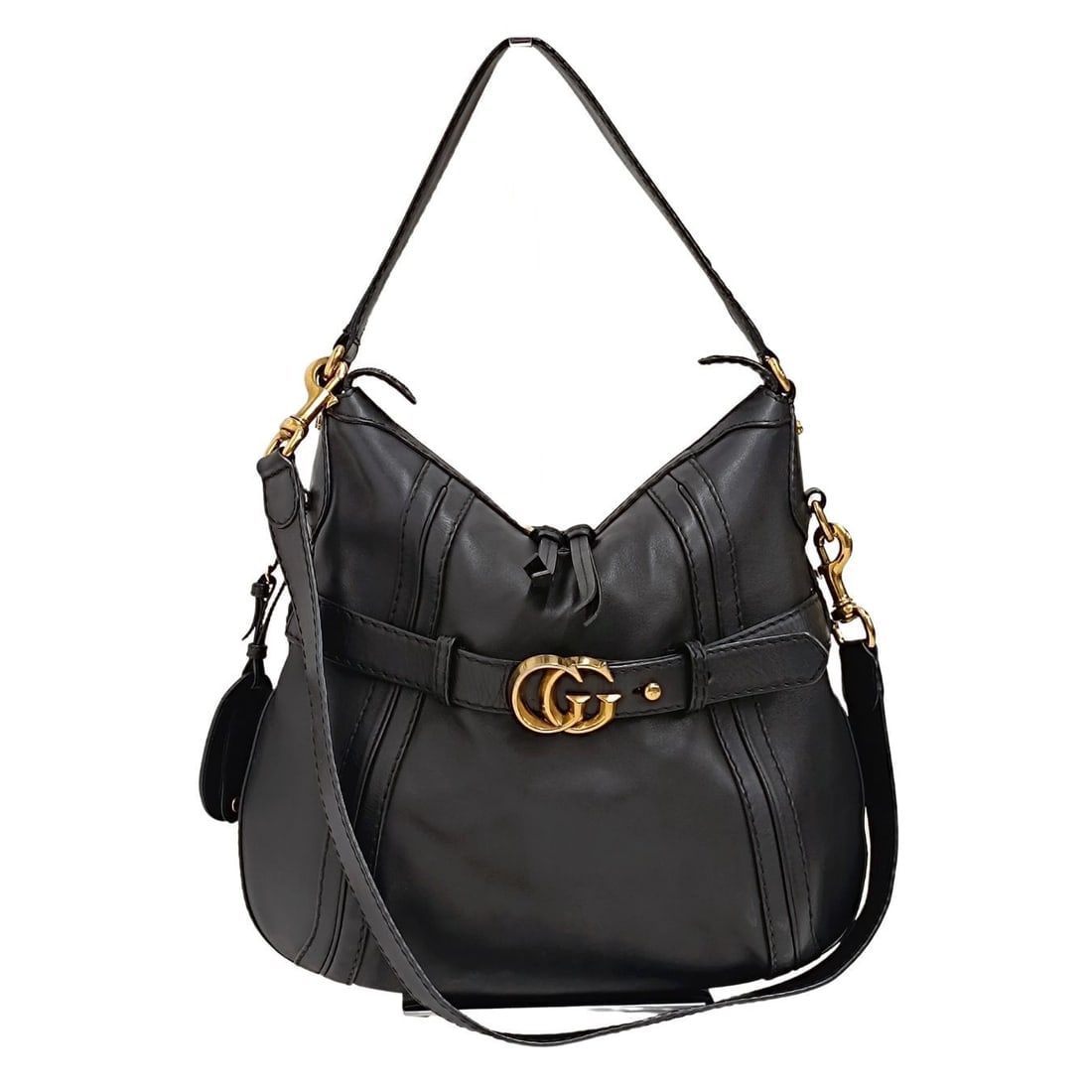 GUCCI Two-way Running shopper bag in black leather (1 of 8)