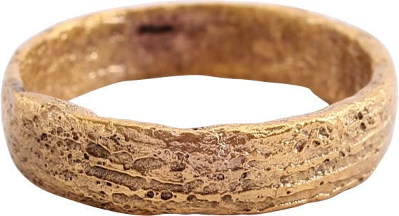 VIKING GILT WEDDING RING C.866-1067 AD, SIZE 4 1/4 (1 of 5)
