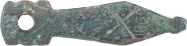 ROMAN LEGIONARY'S SWORD BELT TERMINAL, 2nd-3rd CENTURY AD.