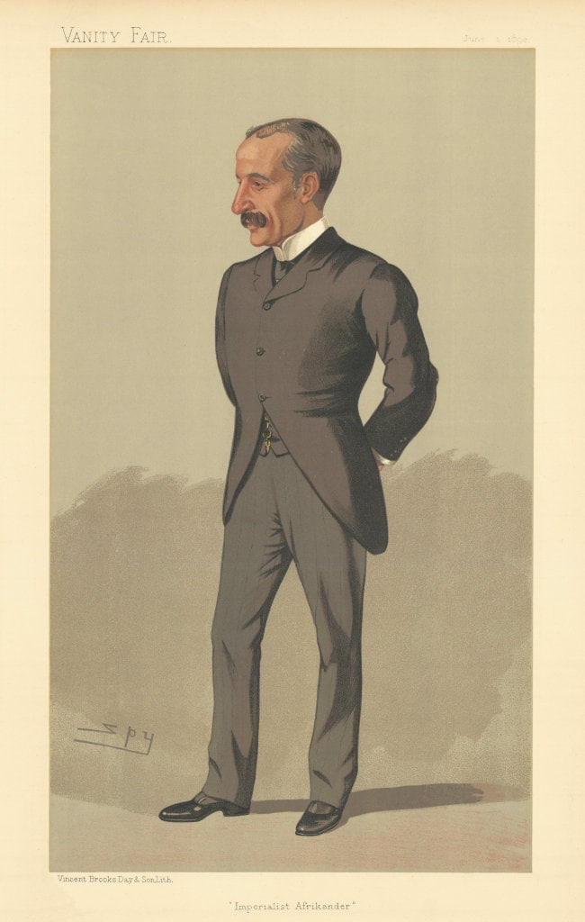 VANITY FAIR SPY CARTOON James Sivewright 'Imperialist Afrikander' Telgraphs 1893 (1 of 1)