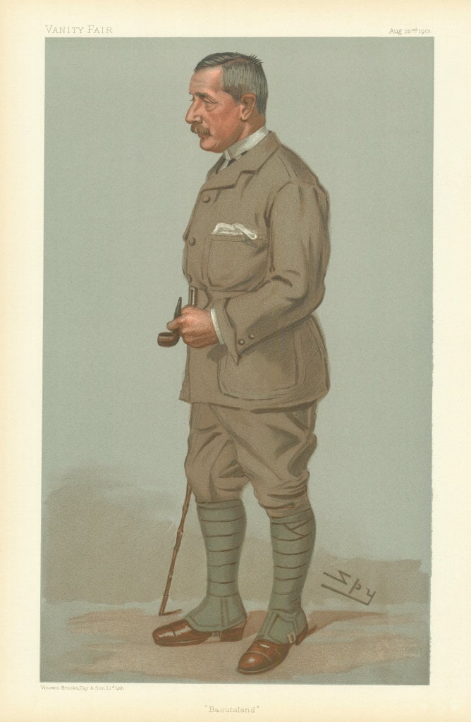 VANITY FAIR SPY CARTOON Godfrey Yeatman Lagden 'Basutoland'. South Africa 1901 (1 of 1)
