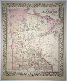 County Map of Minnesota