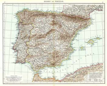 Spanien Und Portugal.