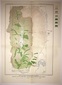 Map of Priest River Forest Reserve Showing Land Classification And Density of Merchantable Timber