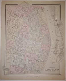 Gray's New Map of Saint Louis