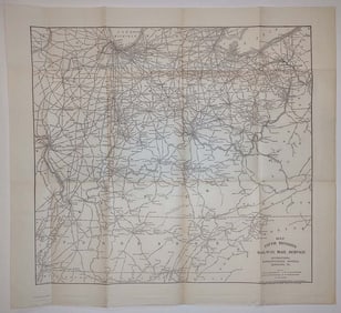 Map of Fifth Division Railway Mail Service