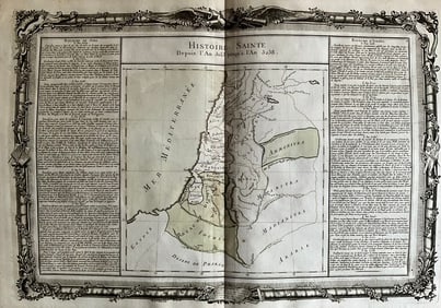 1762. Holy Land, Kingdom of Judaea and the 12 Tribes by Mornas