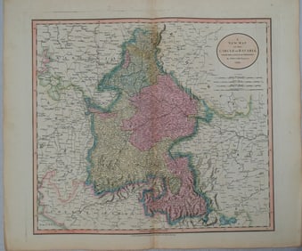 1799 Cary Map of Germany's Bavaria -- A New Map of the Circle of Bavaria, from the Latest