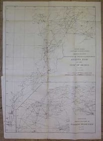 Sketch Showing Extension of Triangulation from Atlanta Base to the Gulf of Mexico