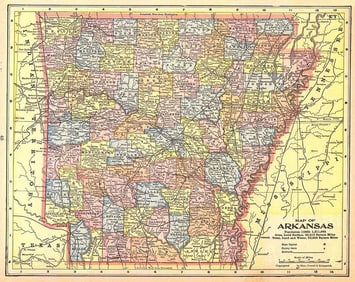 Map of Arkansas/Dakotas