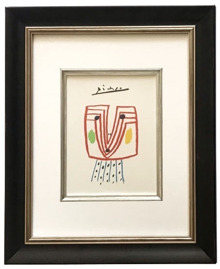 Pablo Picasso Framed The Lady Lithograph 145,1968 (1 of 2)