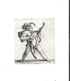 17th C Callot Gobbi Commedia Dell Arte