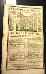 1775 Gentlemans Magazine Articles Confederation