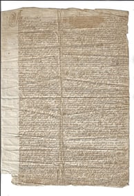 17th C Scottish Manuscript Legal Document