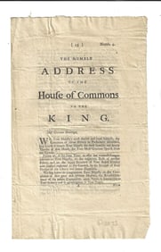1763 Address House of Commons to King