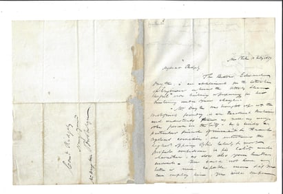 1837 Letter of Recommendation for Navy