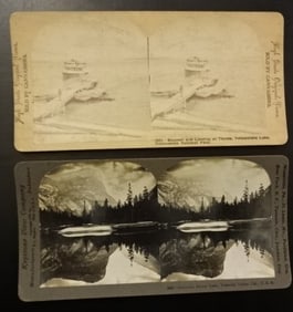 19th C Stereoview Photocards Yellowstone Yosemite
