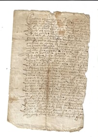 16th C French Manuscript