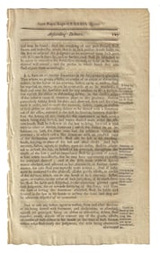 1771 Colonial New Hampshire Law Leaf