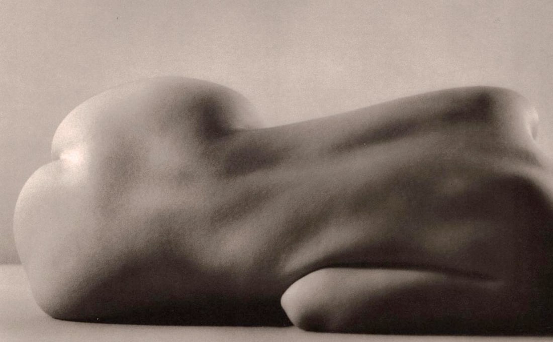 RUTH BERNHARD - Curvilineal,1971: Artist: RUTH BERNHARD Print Title: Curvilineal,1971 Medium: Duotone Photoengraving Printed in USA in 1980’s Image Size approx: 6 x 9” Ruth Bernhard (1905 – 2006), was a legendary San