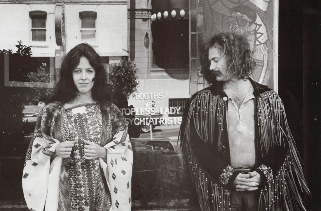 JIM MARSHALL - Grace Slick and David Cosby, SF, c. 1970 (1 of 1)