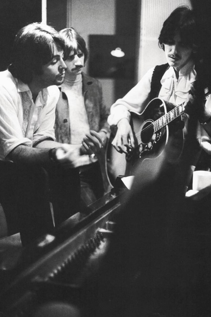 LINDA MCCARTNEY - Paul, George, and Ringo, England, 1968 (1 of 1)