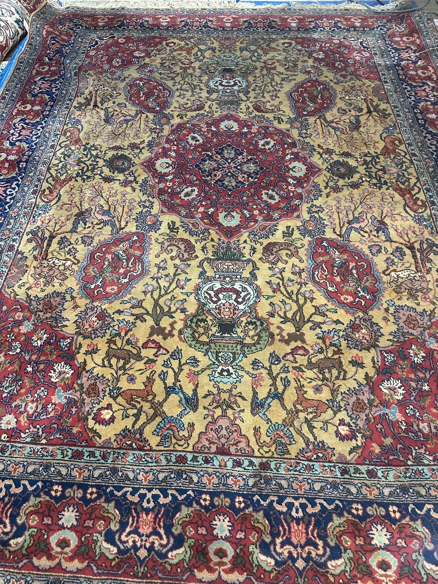 Hand Knotted Persian Tabriz 8.1x11.2 ft (1 of 8)