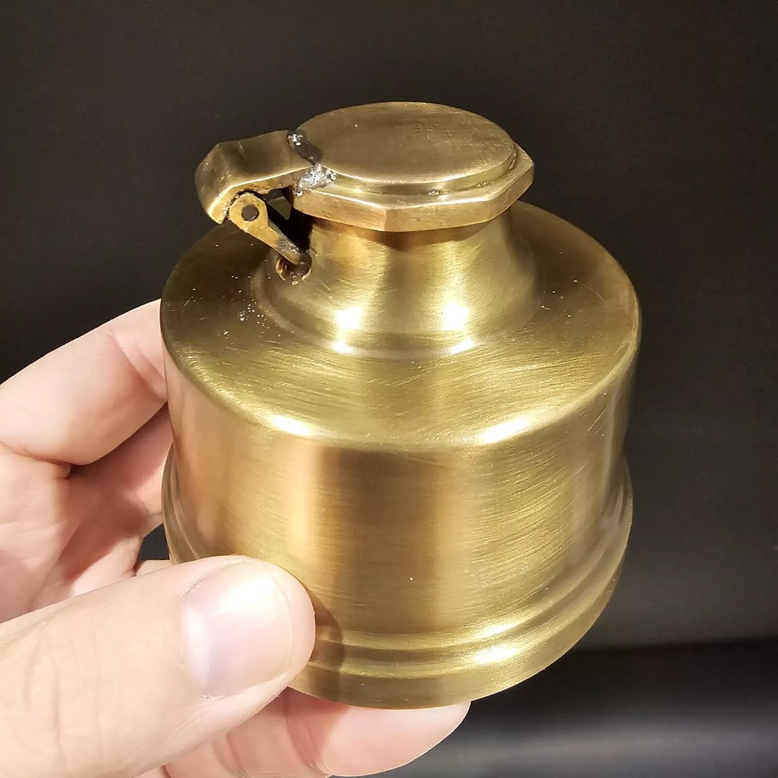 Brass Inkwell Ink pot Bottle (1 of 11)