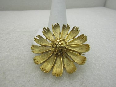 Vintage BSK Floral Blossom Brooch, 1.75", 1960's