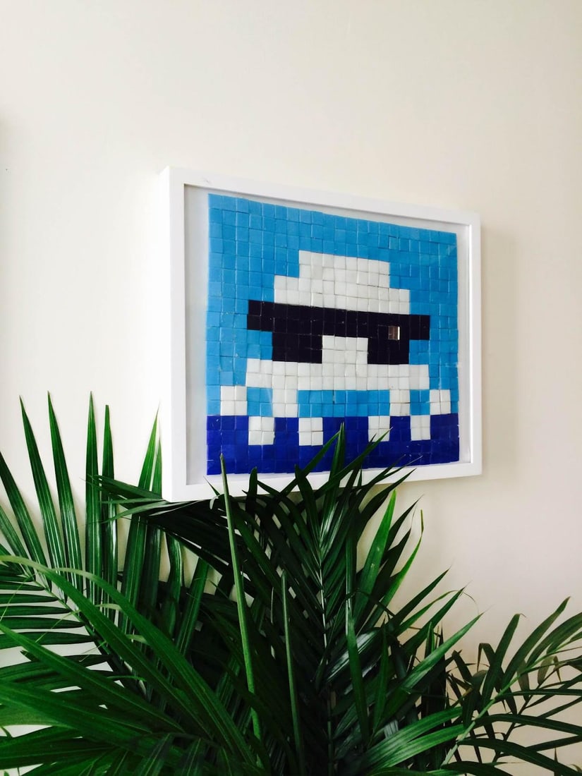 Space Invader Mia-x2, In The Manner Of;  Miami Street Art Mosaic (1 of 2)