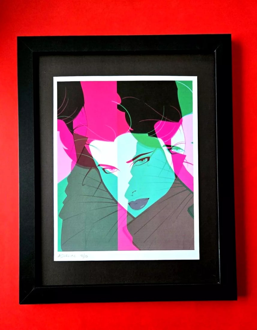 ALEXANDER DULAC | MY PAT NAGEL GIRL Hand Signed Authentic Print Ed. of 10 COA (1 of 4)