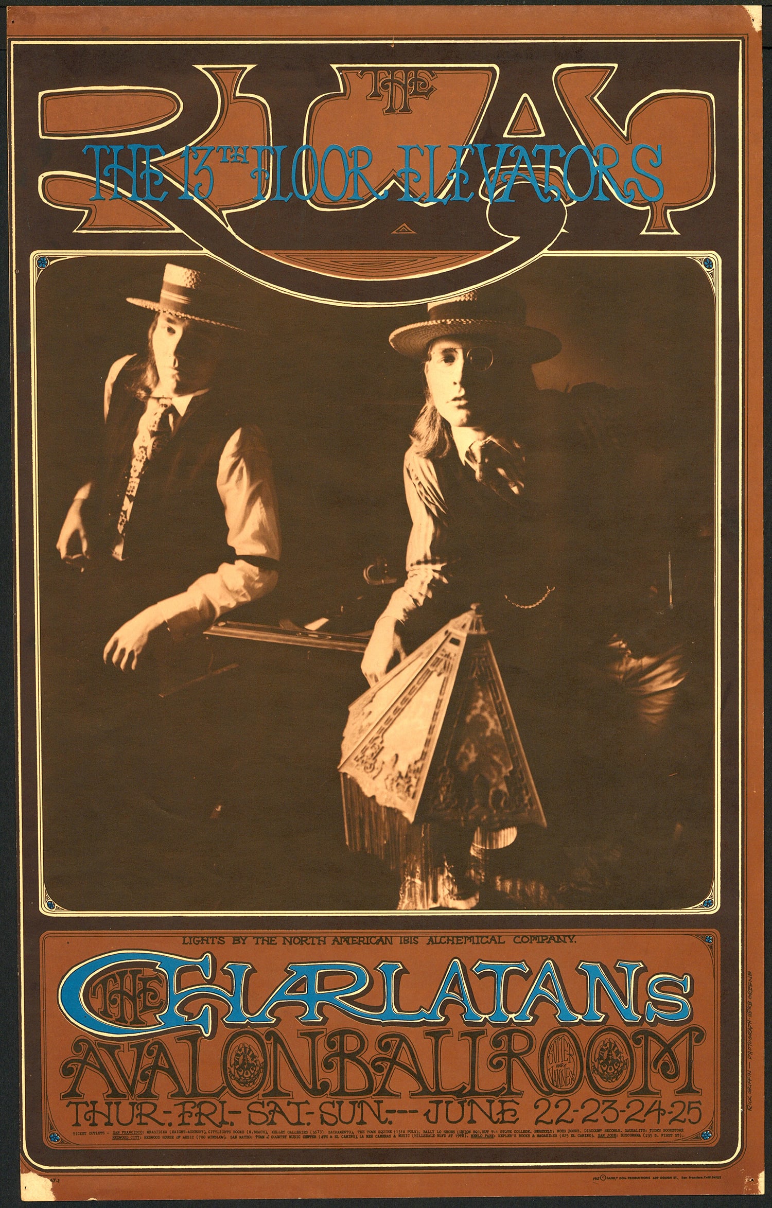 Rick Griffin and Herb Greene: First Print FD-67 The Charlatans Poster (1 of 1)