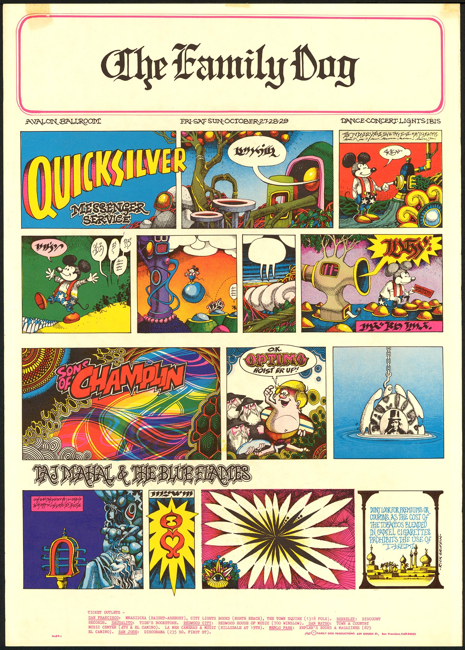 Stanley Mouse and Rick Griffin: Rare Original FD-89 Family Dog Poster (1 of 1)