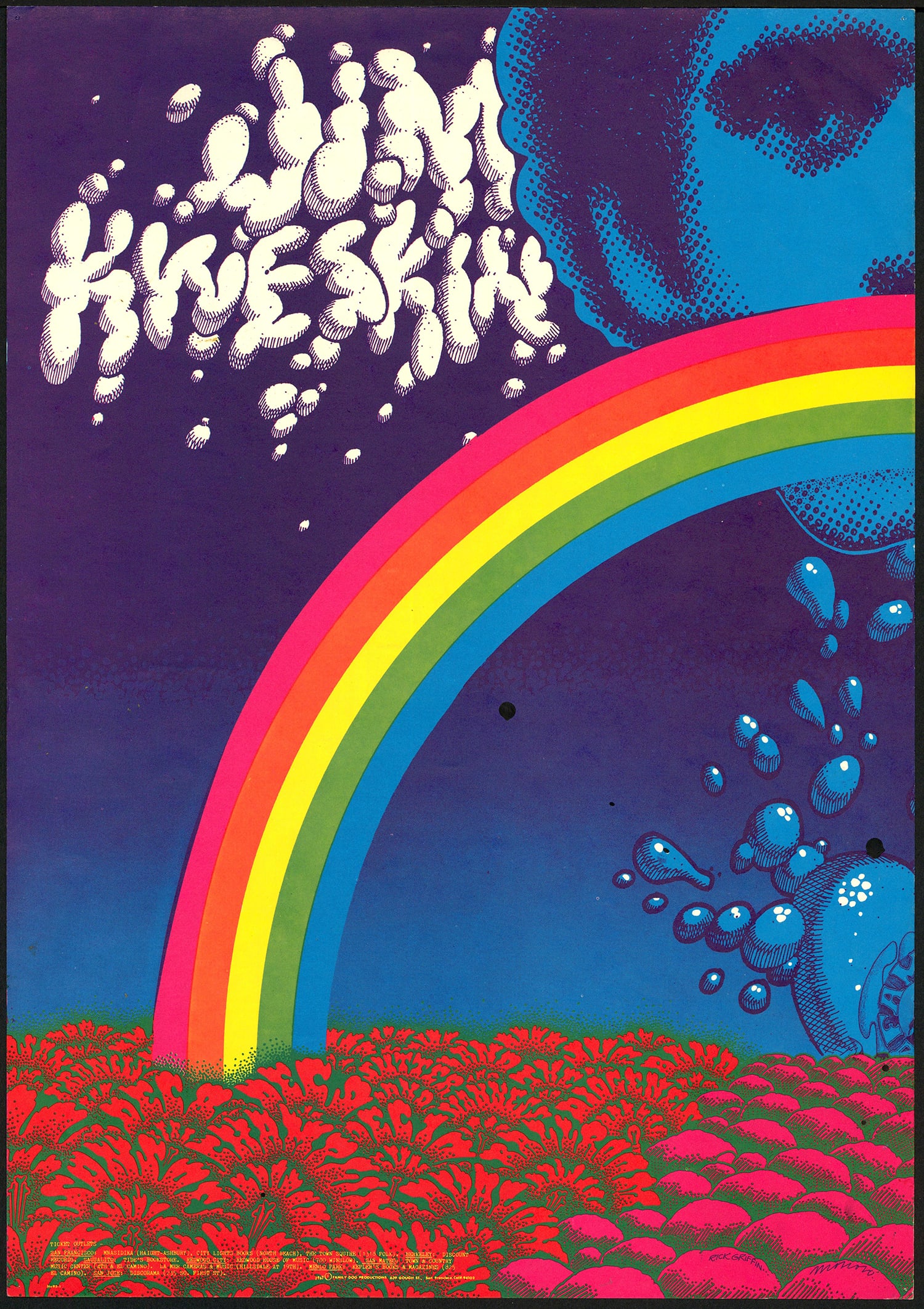 Rick Griffin and Victor Moscoso: Beautiful FD-95 Jim Kweskin Poster (1 of 1)