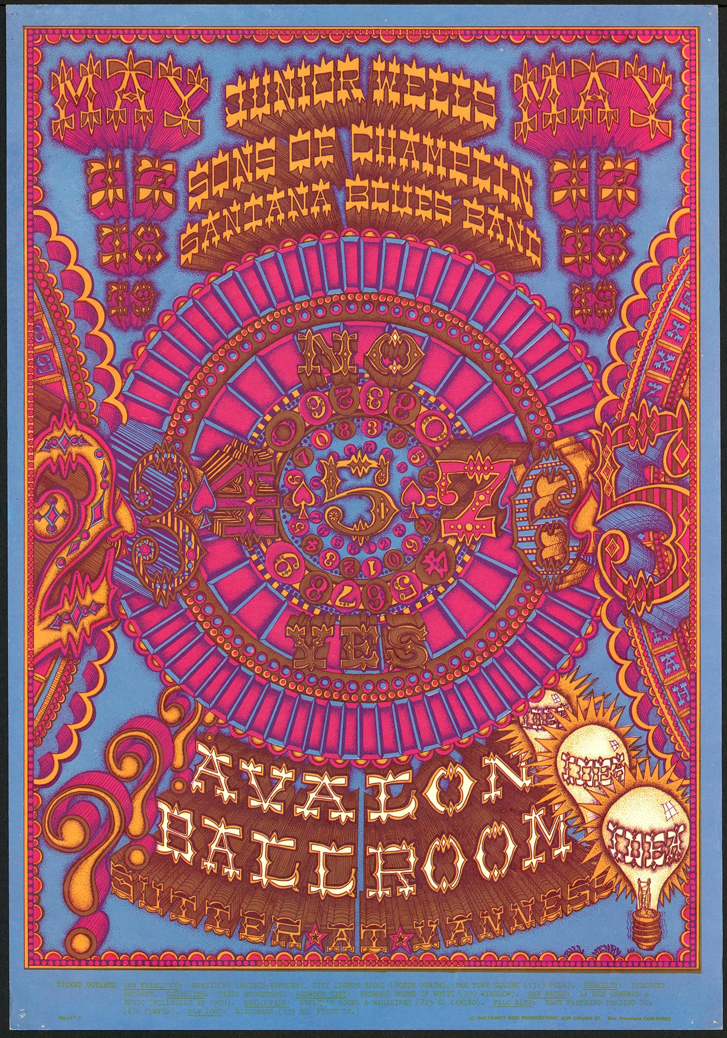 William Henry: Original FD-119 Santana Poster (1 of 1)