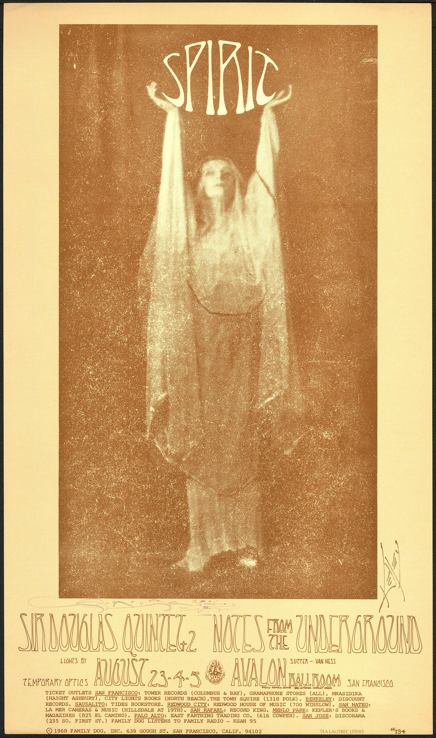 Stanley Mouse and Arnold Genthe: Dual Signature Original FD-134 Poster (1 of 1)