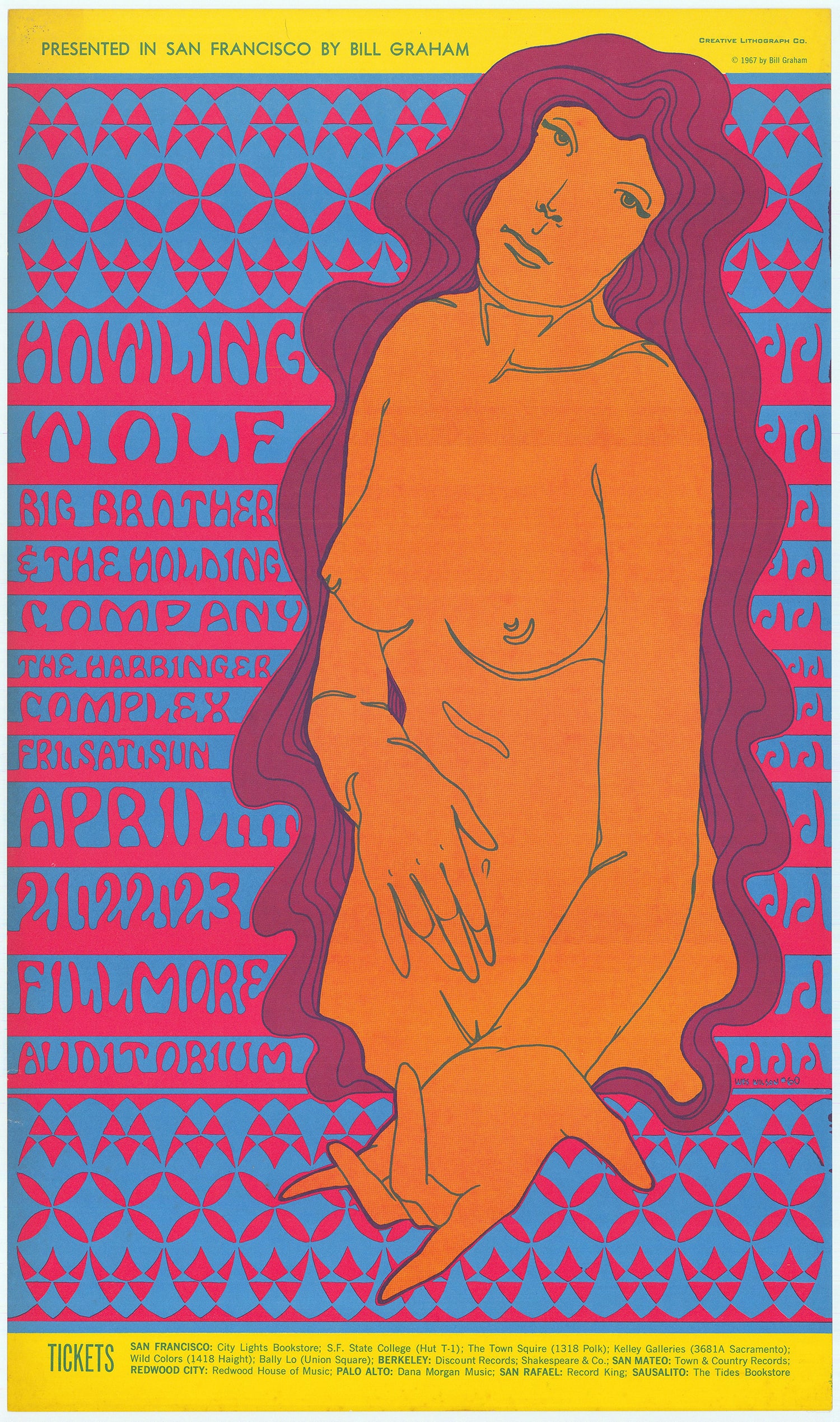 Wes Wilson: Original BG-60 Howlin’ Wolf Poster (1 of 1)