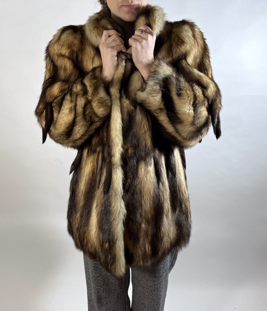 GERMAN SABLE FUR COAT EU: 2XL ;US: 22 (1 of 10)