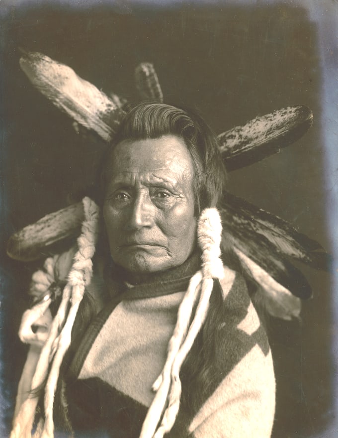 1906, LG FORMAT 13X19", WASCO CHIEF, HASH-NASH-SHUT: Title: 1906, LG FORMAT 13X19", WASCO CHIEF, HASH-NASH-SHUT Artist/Source: BENJAMIN A. GIFFORD Dimensions: 13X19" Original Date: 1906 Description: || UNITED STATES SHIPPING ONLY!|| This lot is a Dye Ba