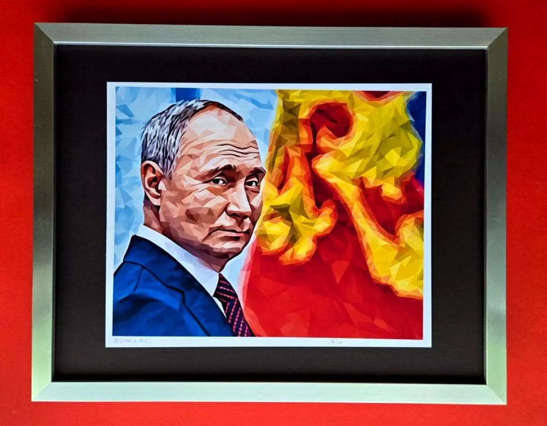 ALEXANDER DULAC | VLADIMIR PUTIN RUSSIA Hand Signed Authentic Print Edof10 | COA (1 of 5)
