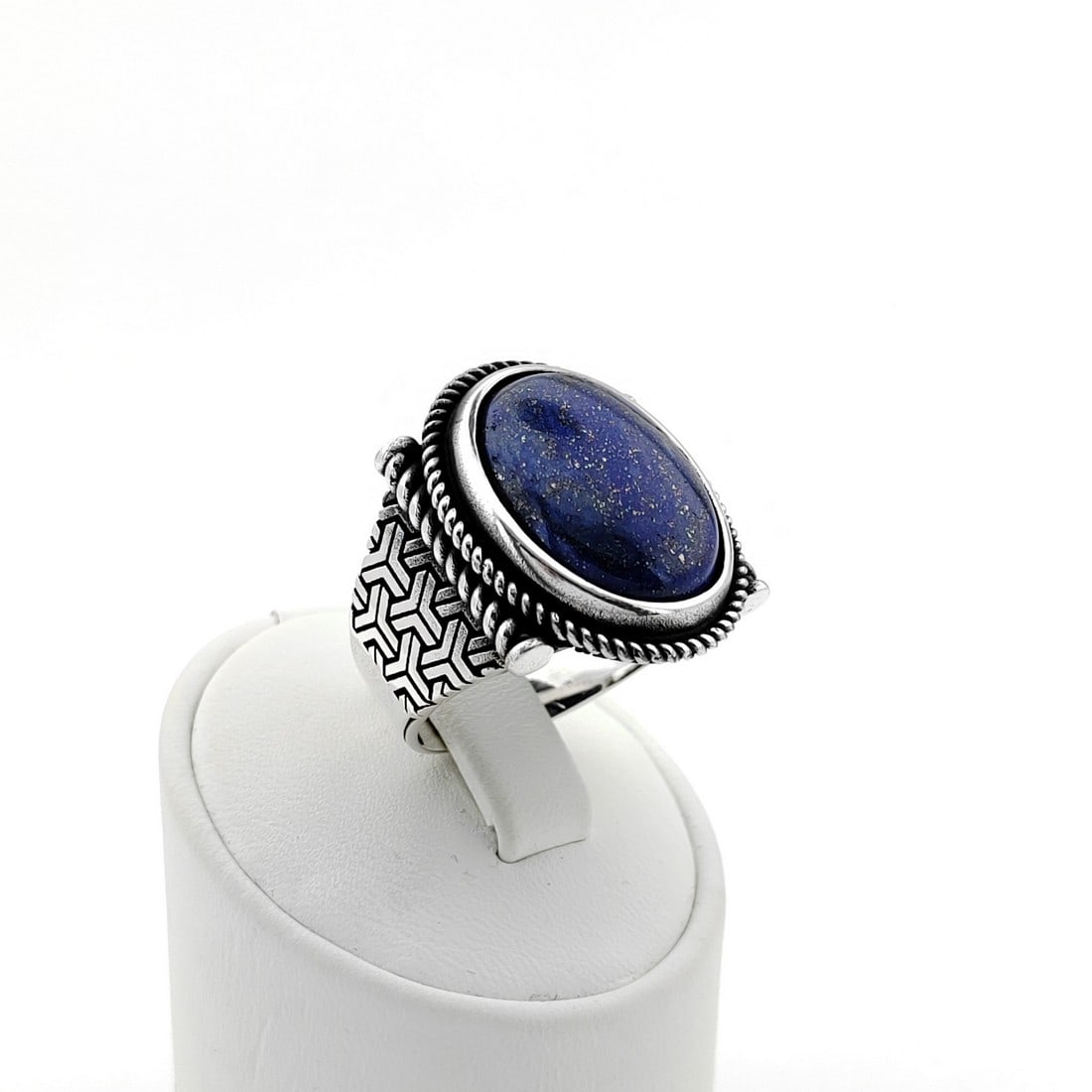 925 Silver Men's Ring with Lapis Lazuli (1 of 8)