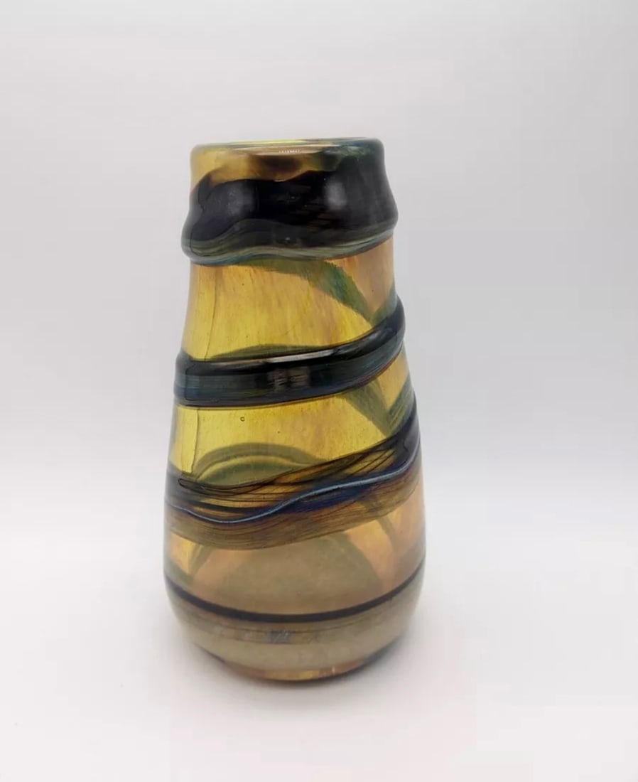 Early Louis comfort tiffany favrile blown glass vase (1 of 4)