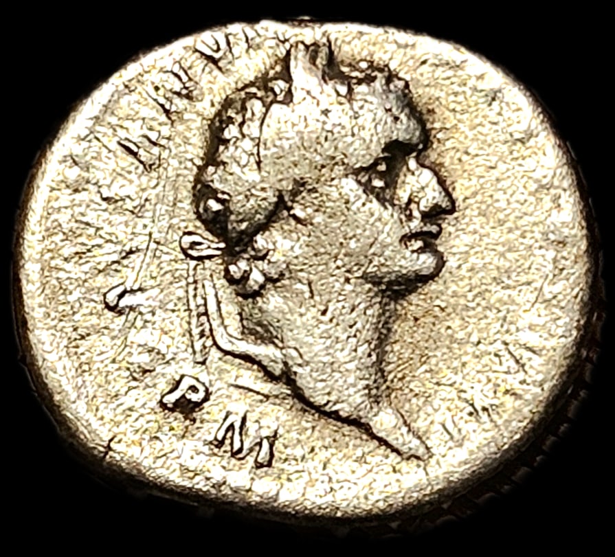 Roman Imperial Domitian Silver Denarius: Title: Roman Imperial Domitian Silver Denarius Description: Highly sought after dolphin coiled anchor reverse Date/Period: 81 AD Material: Silver Dimensions: 2.83g 18.68 mm Reserve: $80.00 Shipping: