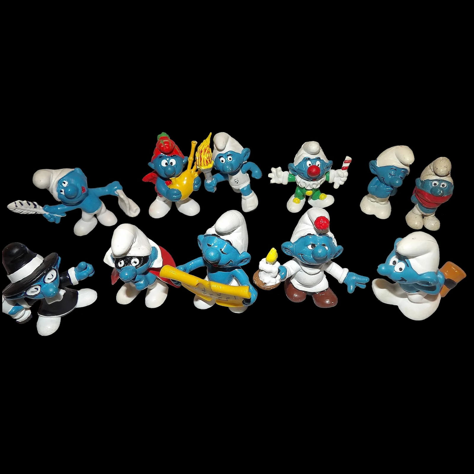 Eleven Vintage Smurf Figurines (1 of 4)