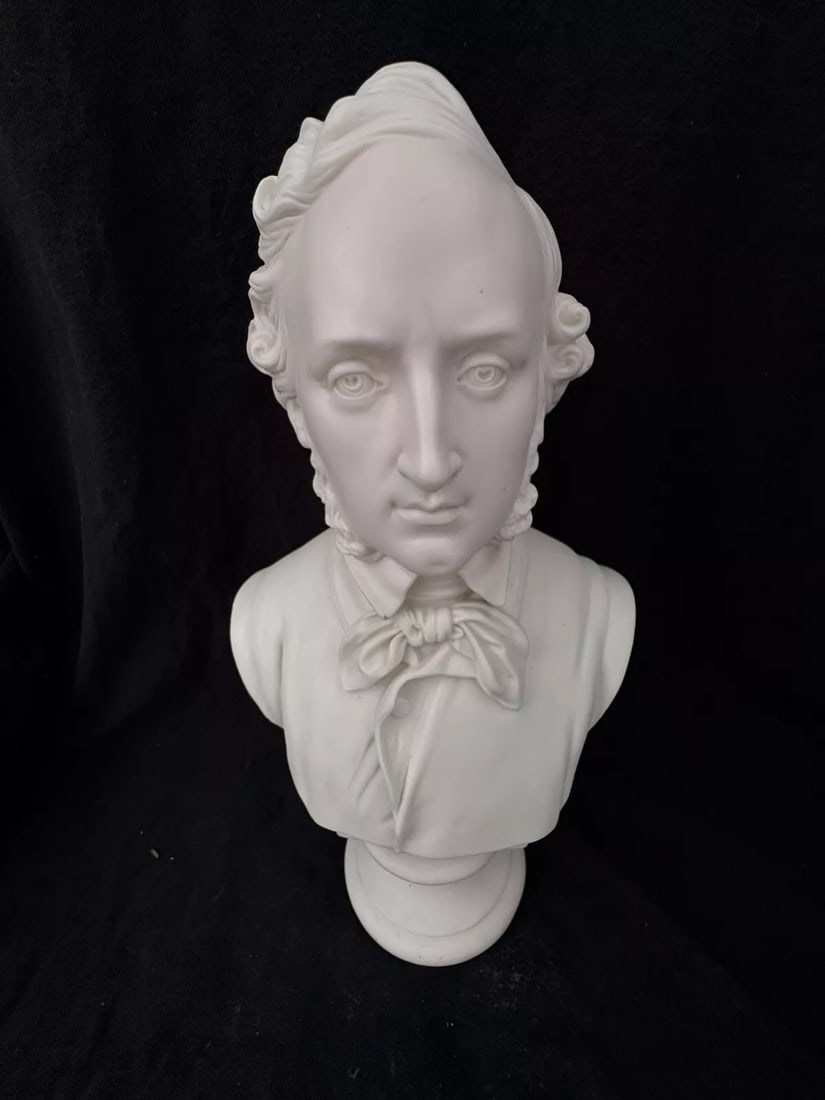 11 1/2” Mendelssohn Parian Bust (1 of 7)