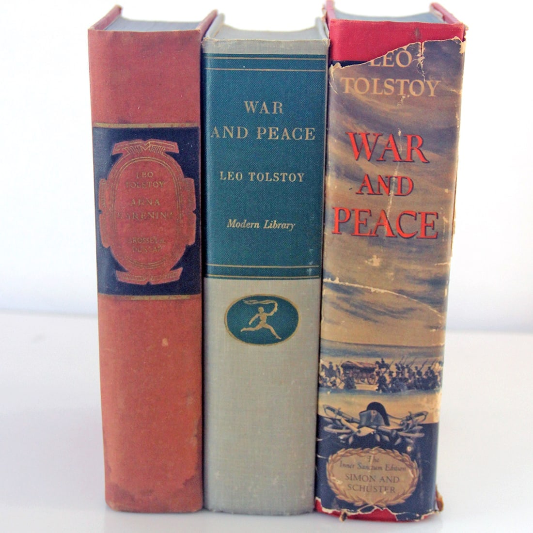 Leo Tolstoy Anna Karenina & War and Peace Hard Cover: Title: Leo Tolstoy Anna Karenina & War and Peace Hard Cover Description: Leo Tolstoy Anna Karenina & War and Peace Hard Cover War and Peace Leo Tolstoy Modern Library Circa 1935 War and Peace Leo Tols