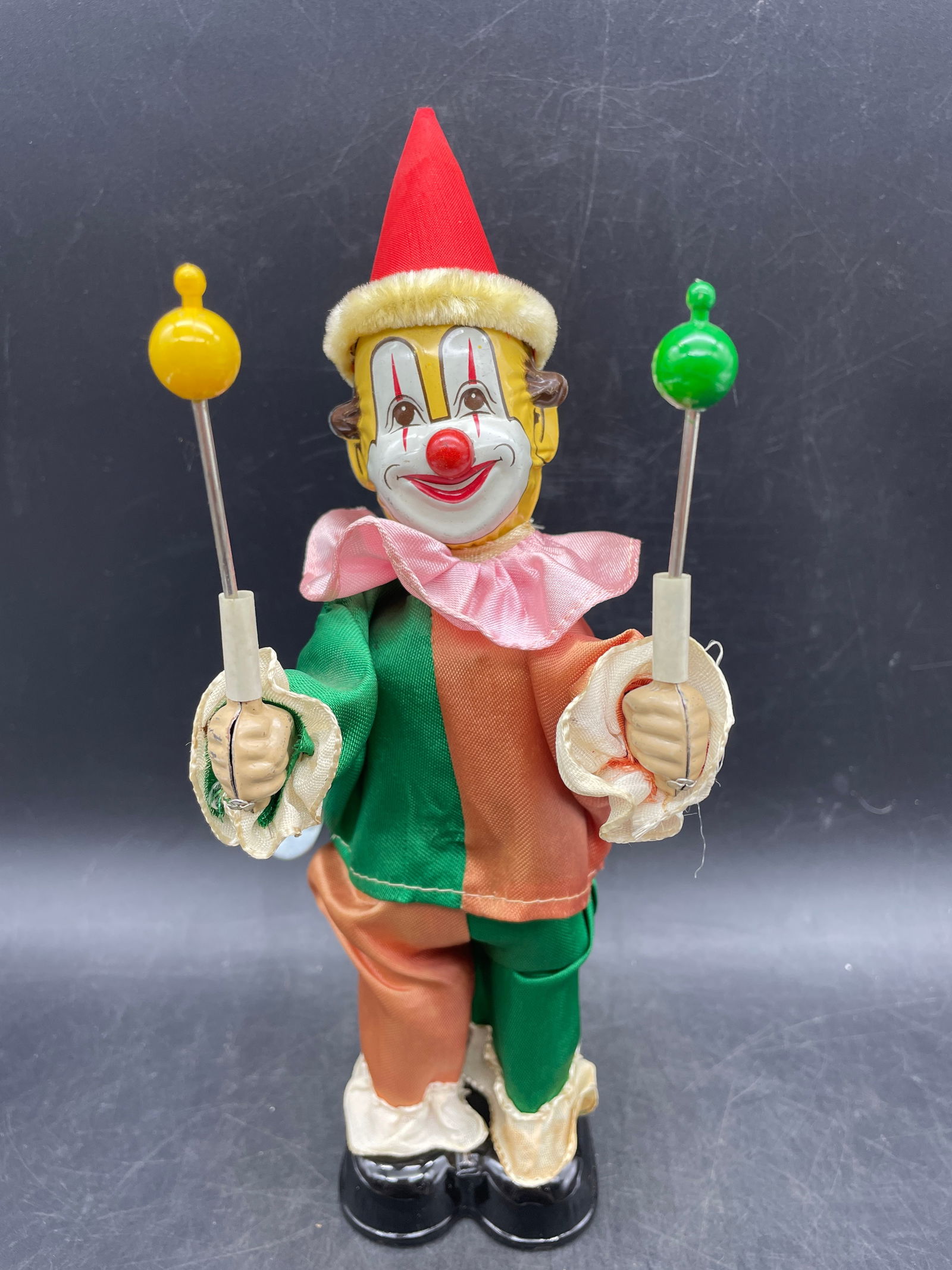 VINTAGE Twirling CLOWN Toy JAPAN (1 of 7)