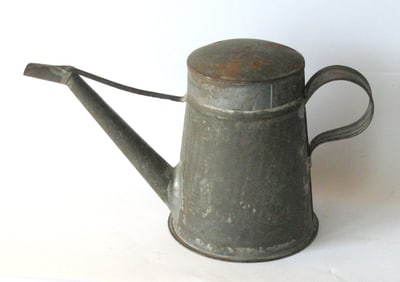 Antique tinsmith made fluid lamp filler.