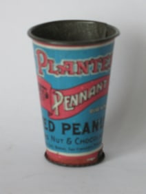 Antique miniature Planters Peanut sample tin