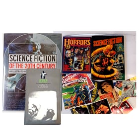 Large Lot of Horror, Science Fiction Books & Ephemera